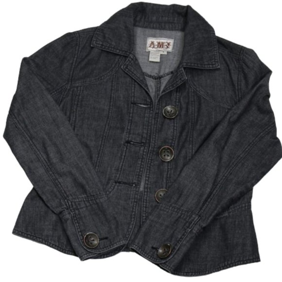 AMX Lightweight Denim Jacket Size Small - Picture 2 of 8
